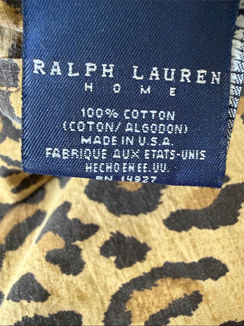 Ralph Lauren Leopard Print Twin Sheet Set - Picture 2 of 6